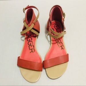 Kelsi Dagger Kacie Leather Flat Sandals